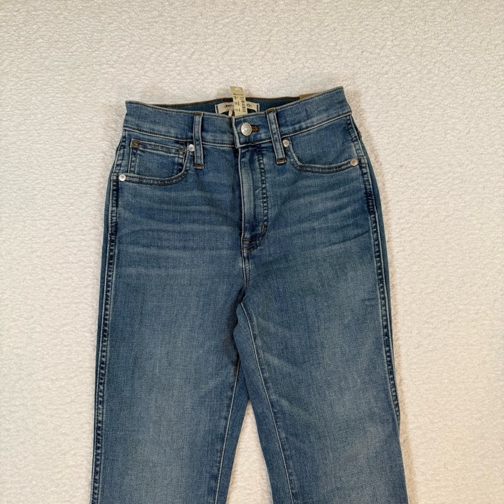 NWT Madewell 10'' inch high rise skinny jean med wash size 24 casual trendy - Picture 2 of 10
